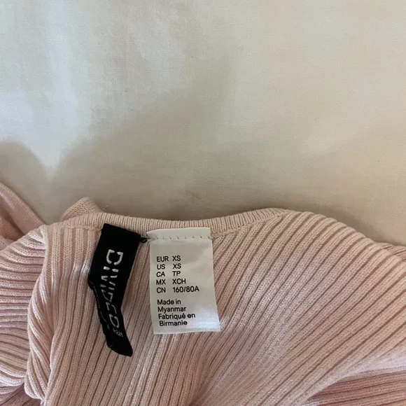 H&M Light Pink Ribbed Knit Top - Picture 3 of 3